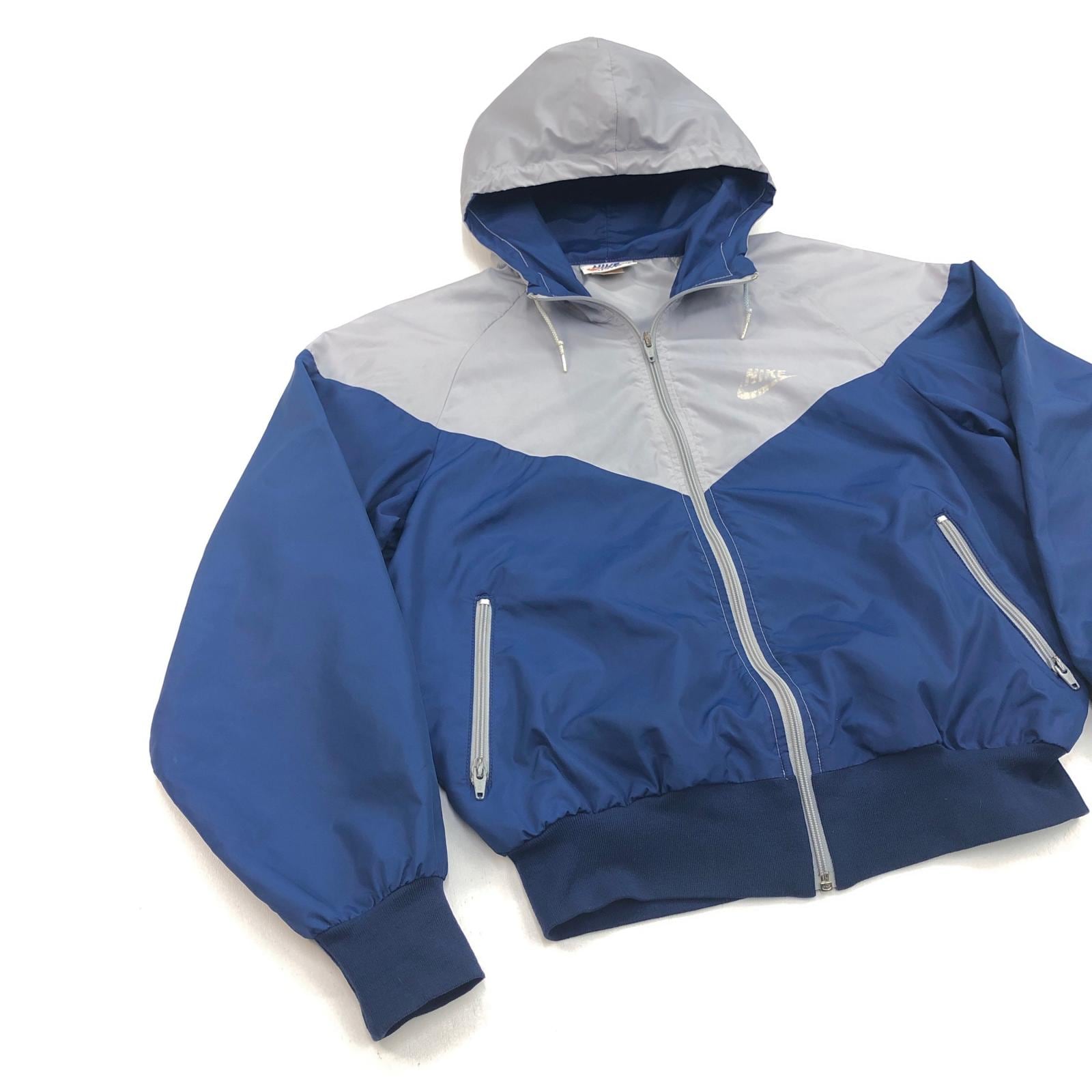 V*M様 NIKE ナイキ 90's アメリカ製 オレンジタグ ジップパーカー NIKE | ナイキ ナイロンジャケット オレンジタグ made in USA ネイビー