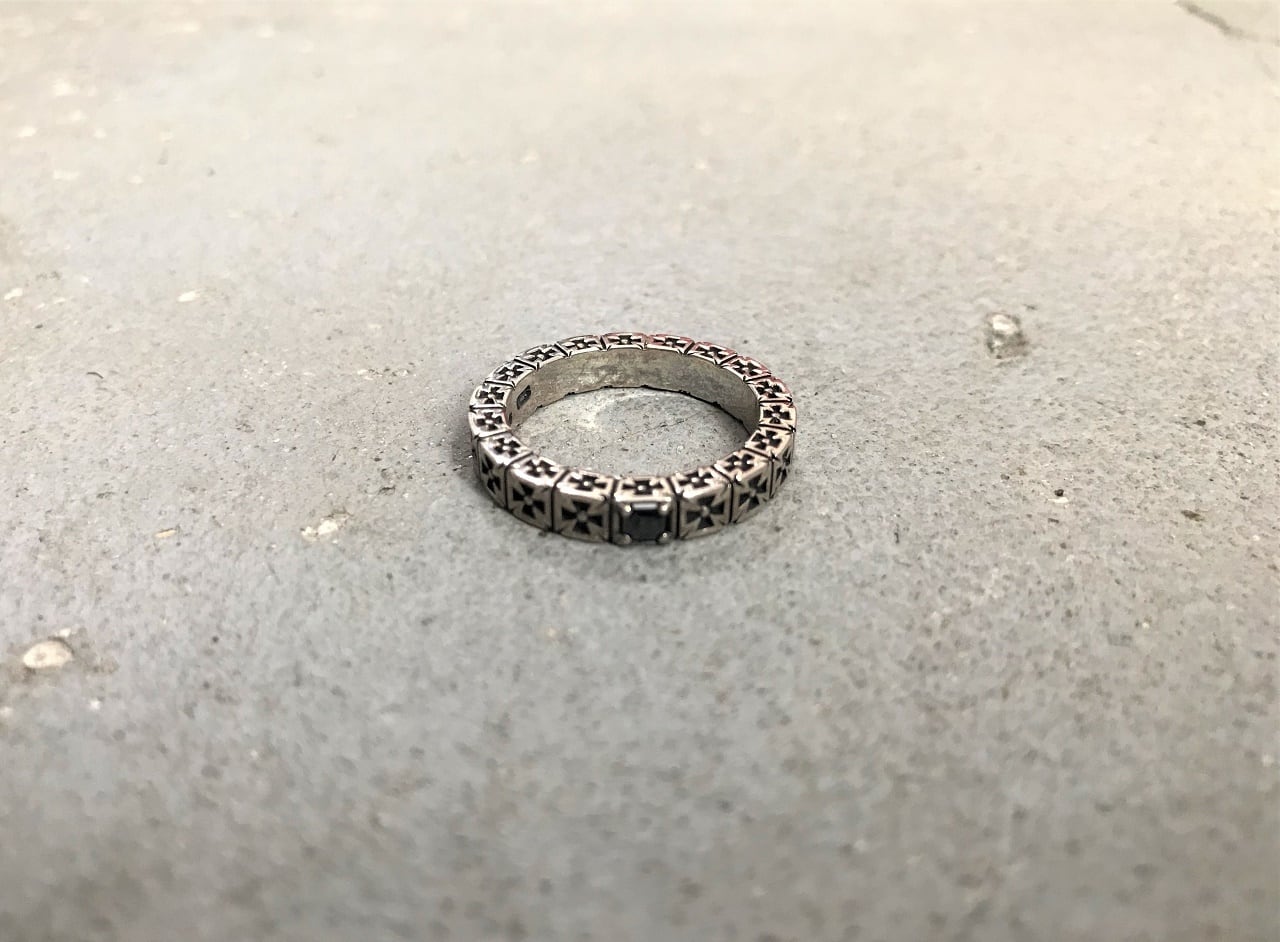 Justin Davis cross ring silver 925