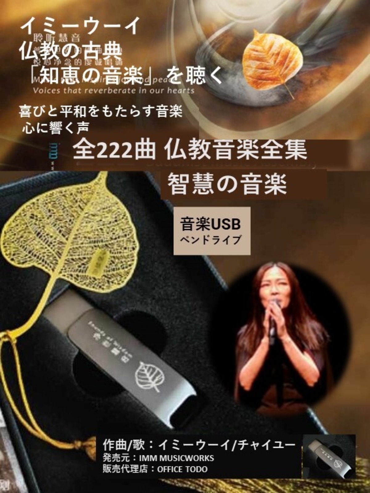 イミー・ウーイー（Imee Ooi）222曲入り-音楽作品 USBペンドライブ版 