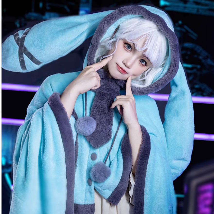 ロリータ通販 SEASONZ セミロリ ソフトロリータ うさ耳 ポンチョ マント オーバーサイズ ガーリー 甘め ロマンティック ゆめかわ ロリィタ lolita | ロリータ通販 SEASONZ powered by BASE