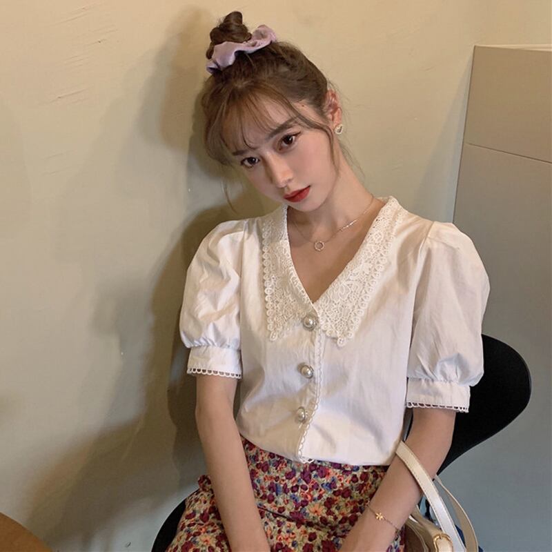 ホワイトカラーシャツ スプリングトップス 春物 1号婦人74042690167