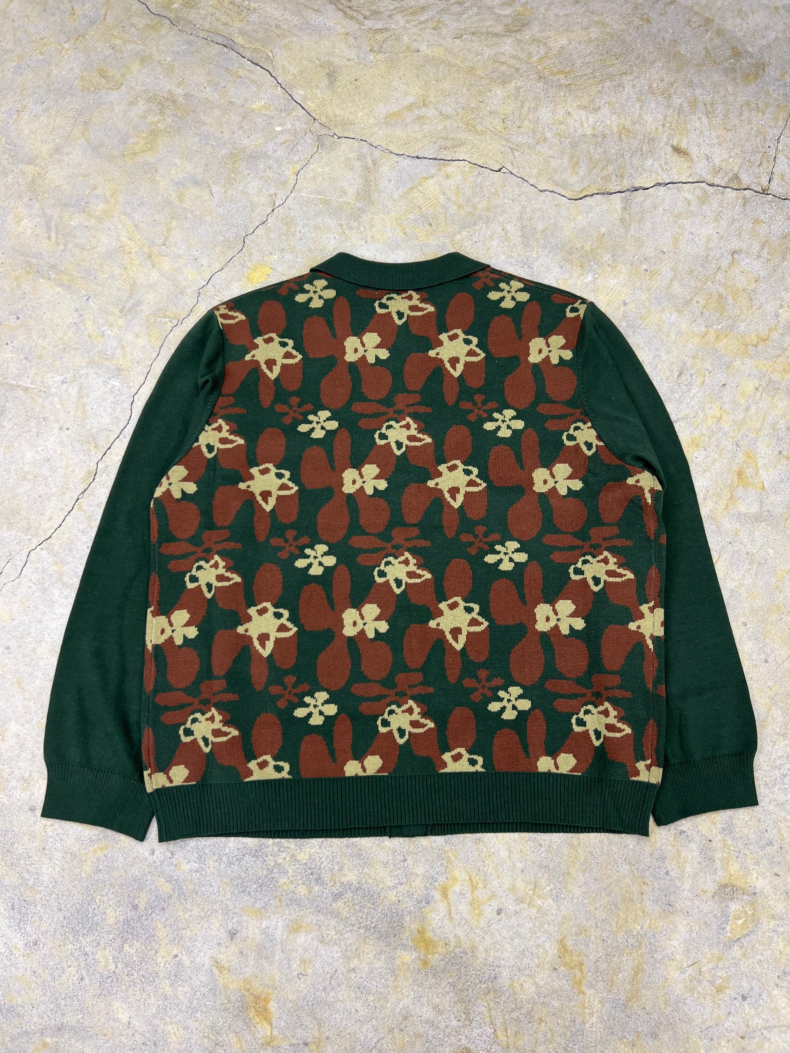 TTT MSW | Flower camo knit polo | green | HOWDAY