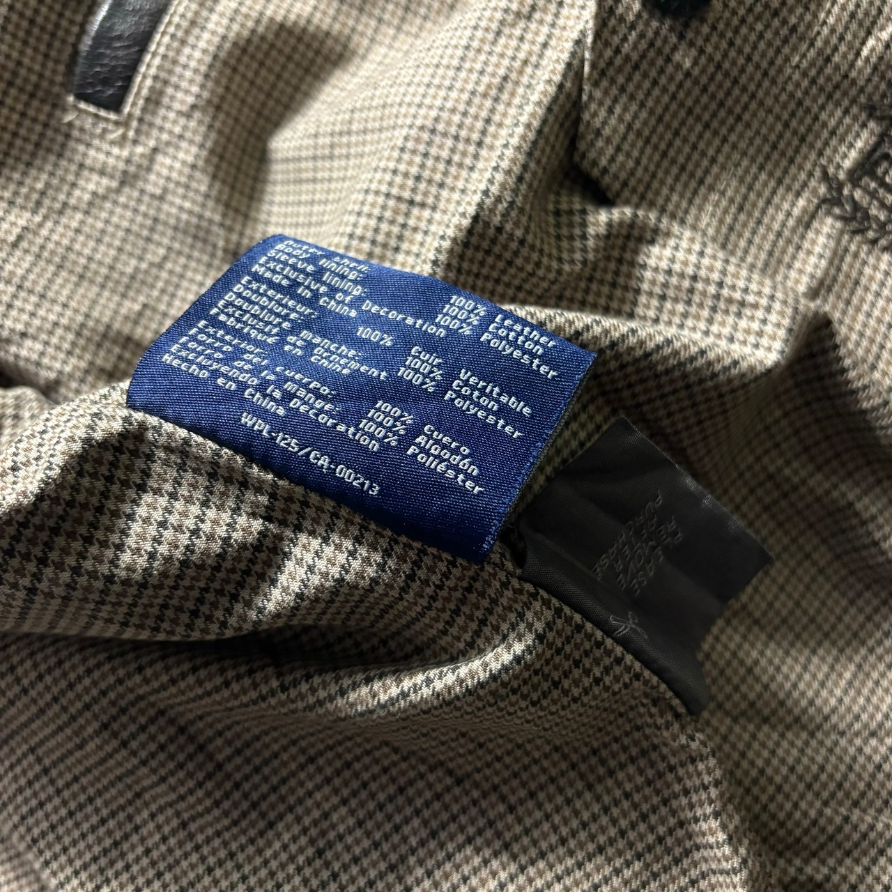 CHAPS leather sports jacket