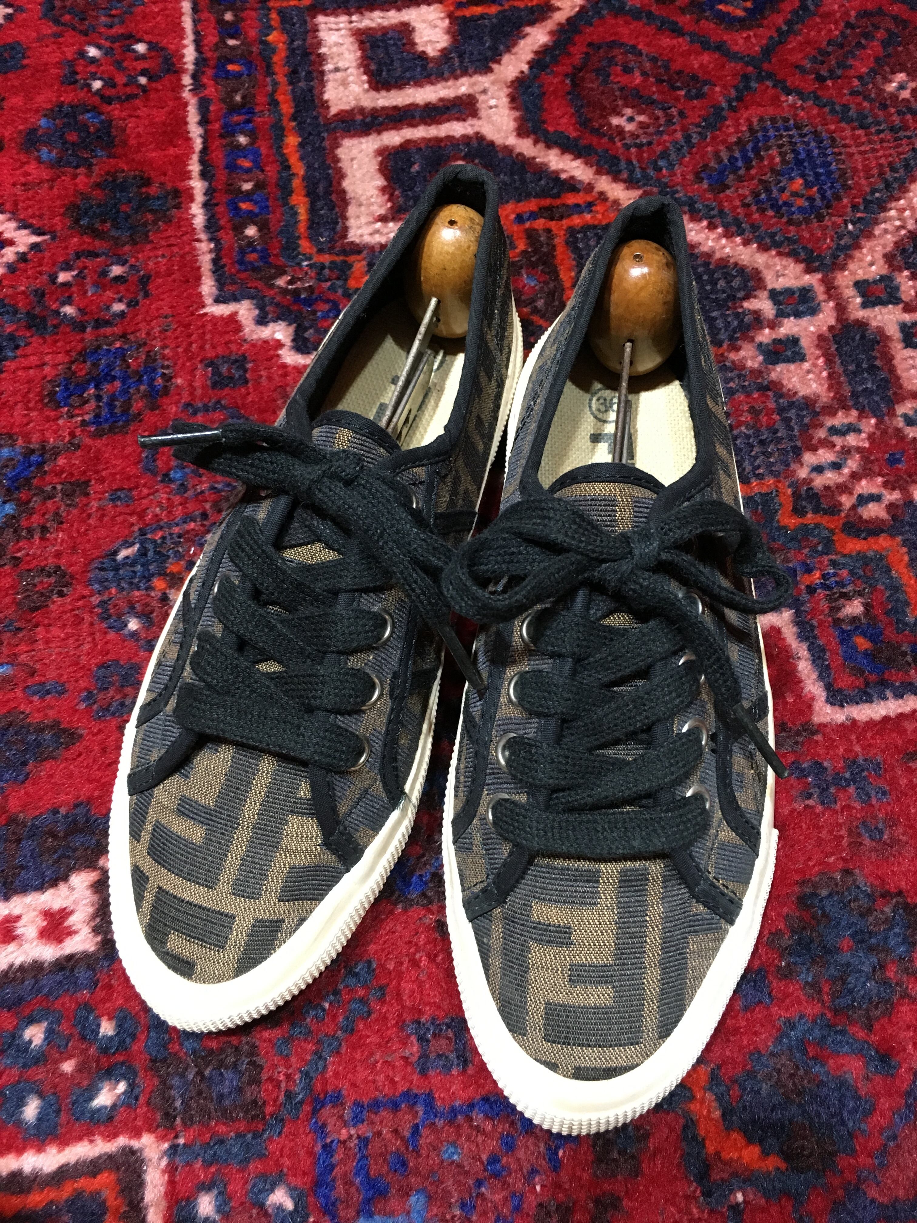 2000000015088 FENDI ZUCCA PATTERNED CANVAS SNEAKER MADE IN ITALY ...