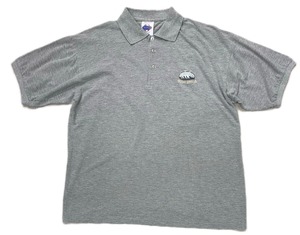 90sCotton Embroidery Polo Shirt/L