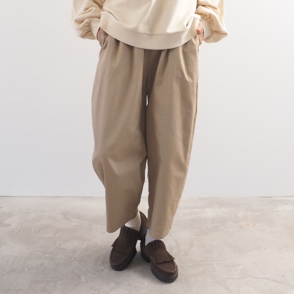 NARU 20カツラギ エッグパンツ ベージュ