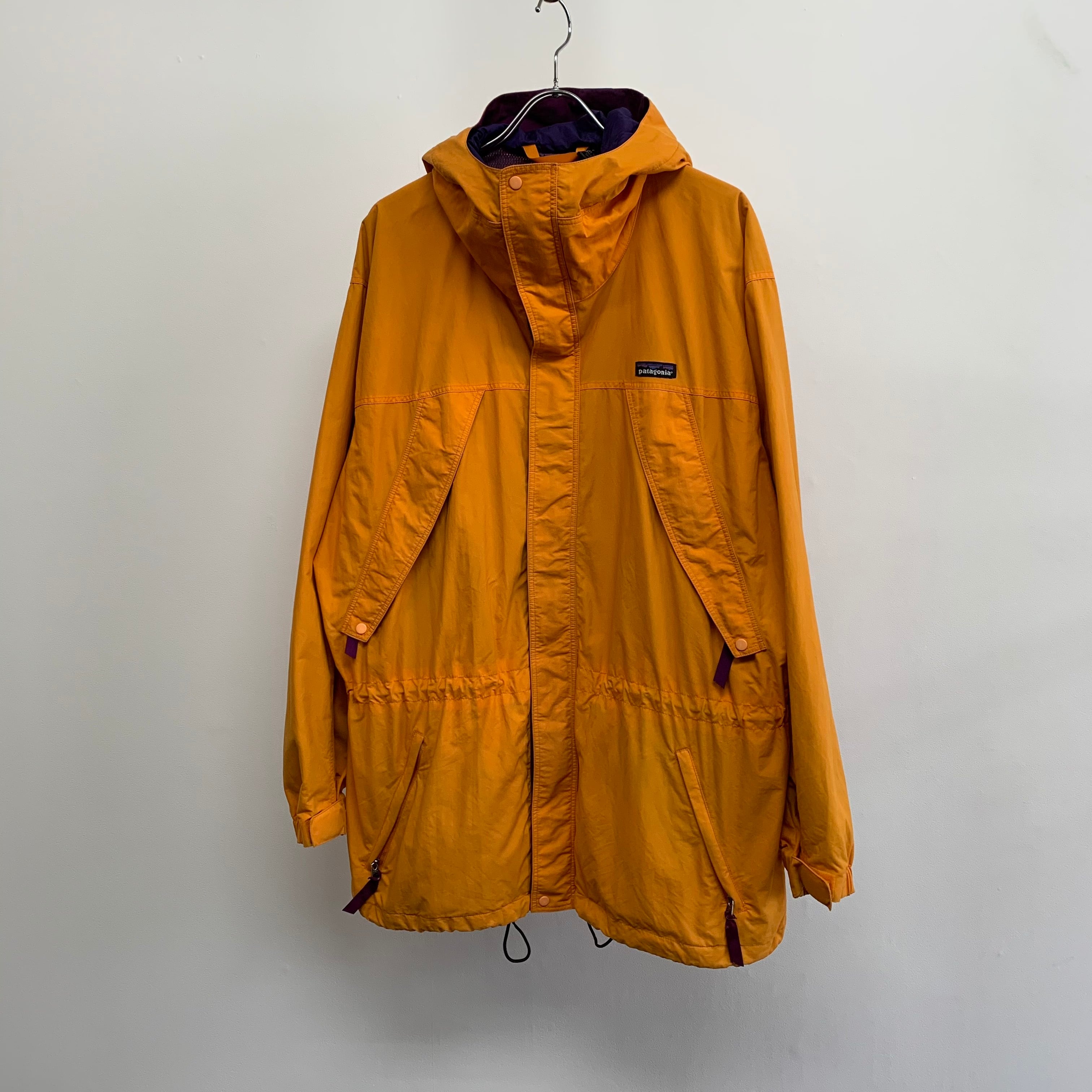 0175. 1990's Patagonia storm jacket マンゴー オレンジ