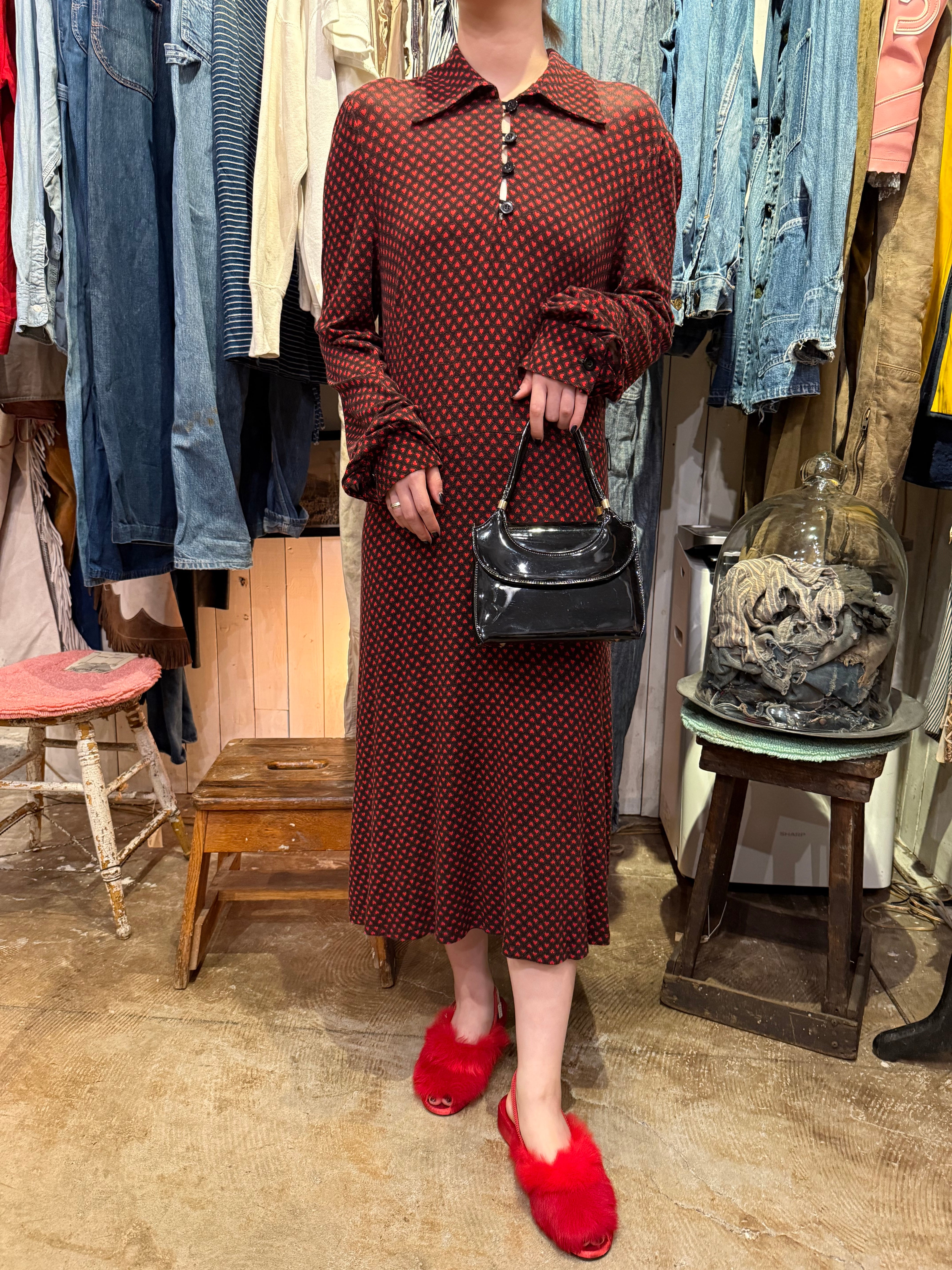 jantiques ジャンティーク購入 ヴィンテージ  レザーワンピース jantiques ジャンティーク購入 ヴィンテージ レザーワンピース