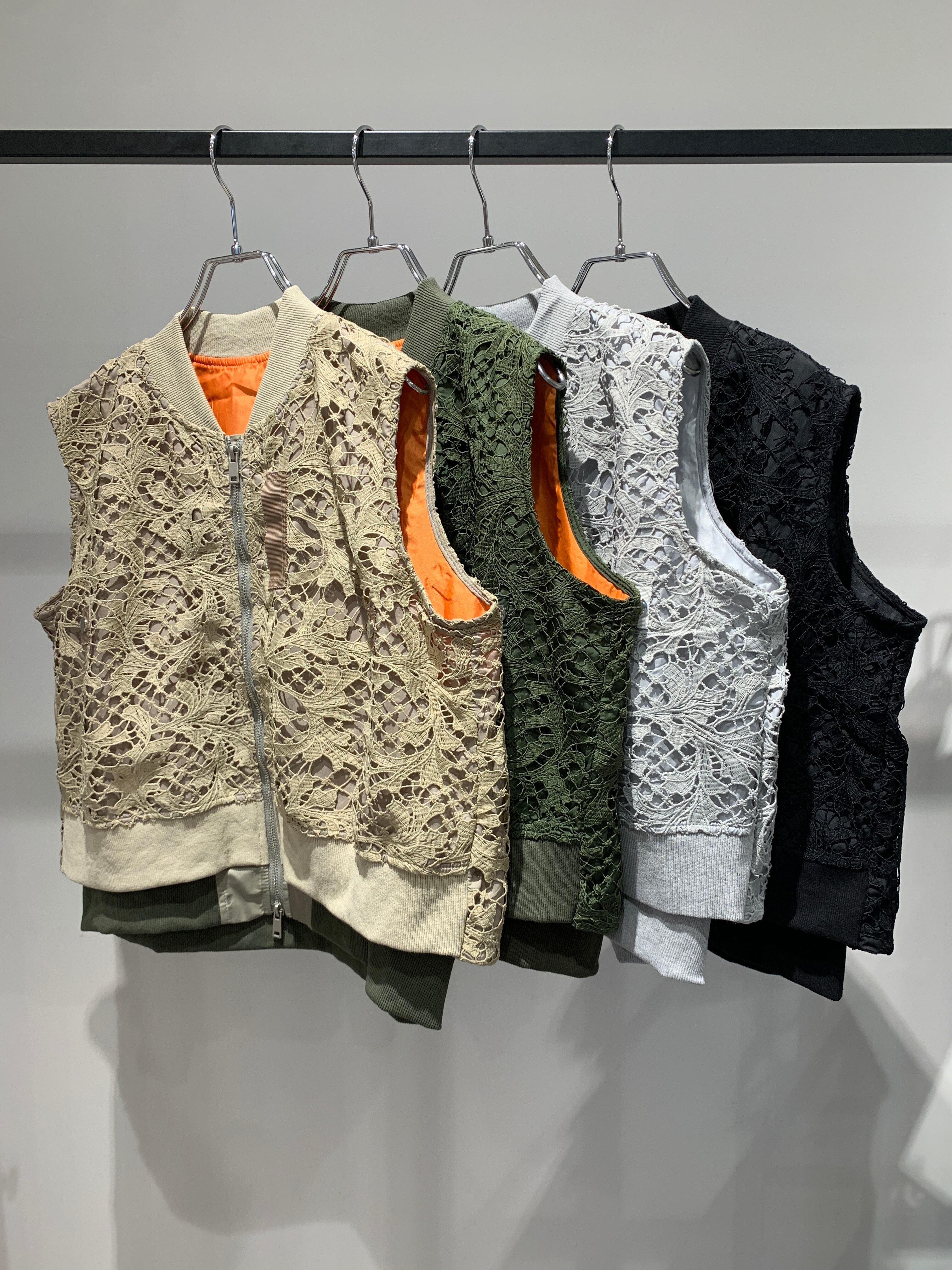 full lace MA-1 vest