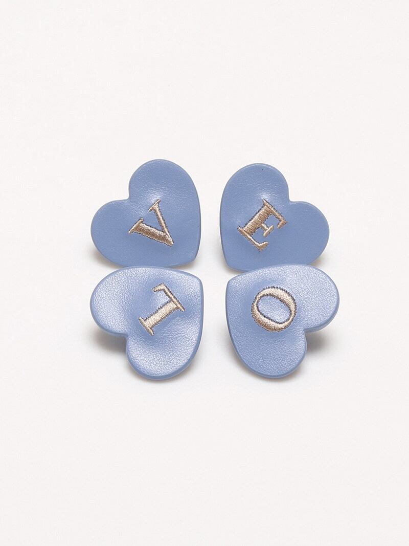 予約【orolo】initial heart charm (blilet)