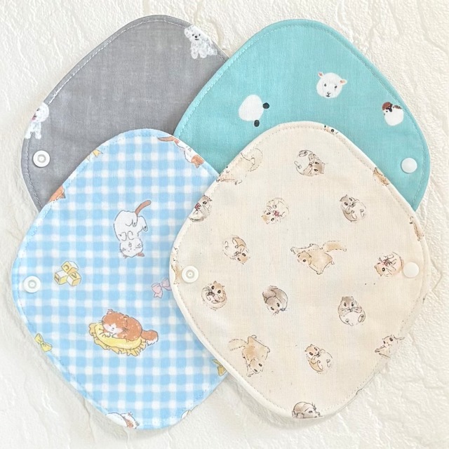 使い方2通り✩2way 布ナプキン 布ライナー ワッフル オーガニック 防水タイプ 370