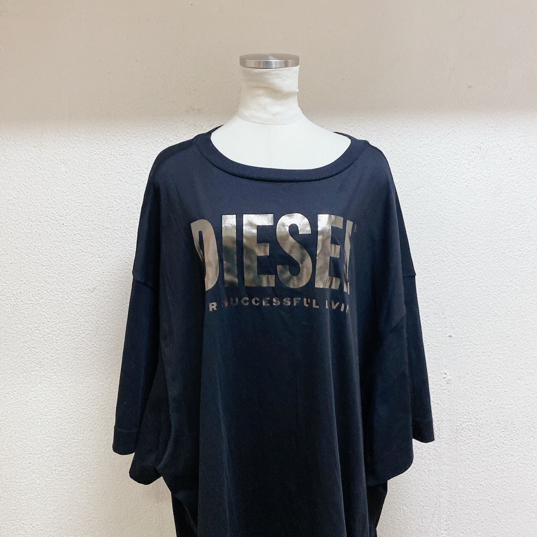 ディーゼル Tシャツワンピース 黒 DIESEL | UTA