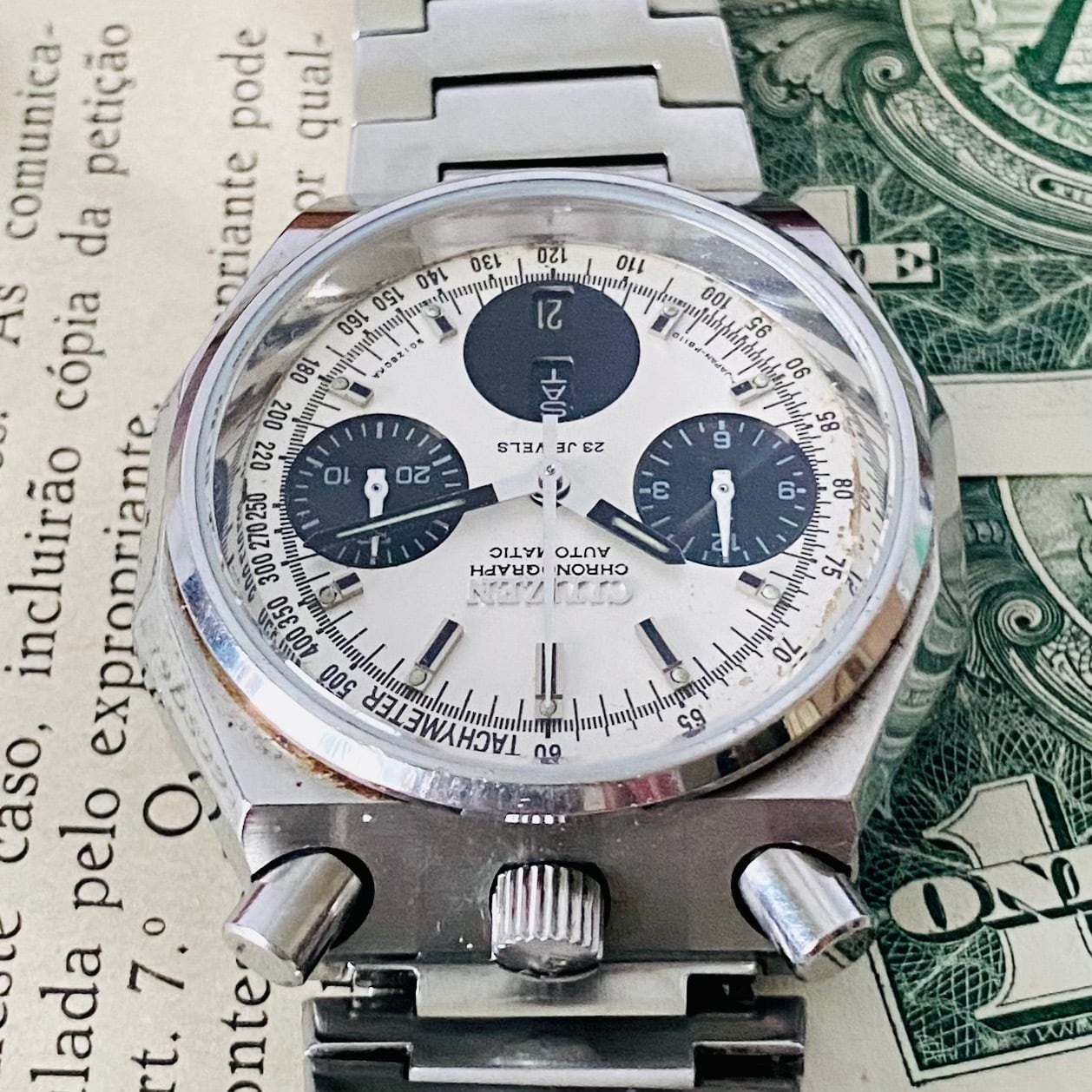未使用 70s スイス製 腕時計 25石 自動巻 アンティーク ヴィンテージ