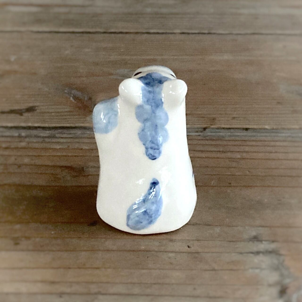 まねきうま　出会い運　(染付・上絵)