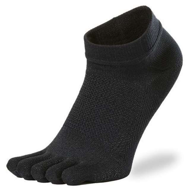 C3fit(シースリーフィット)  Paper Fiber 5-Toe Socks　メンズ・ウィメンズ５本指ソックス　ブラック(BK)