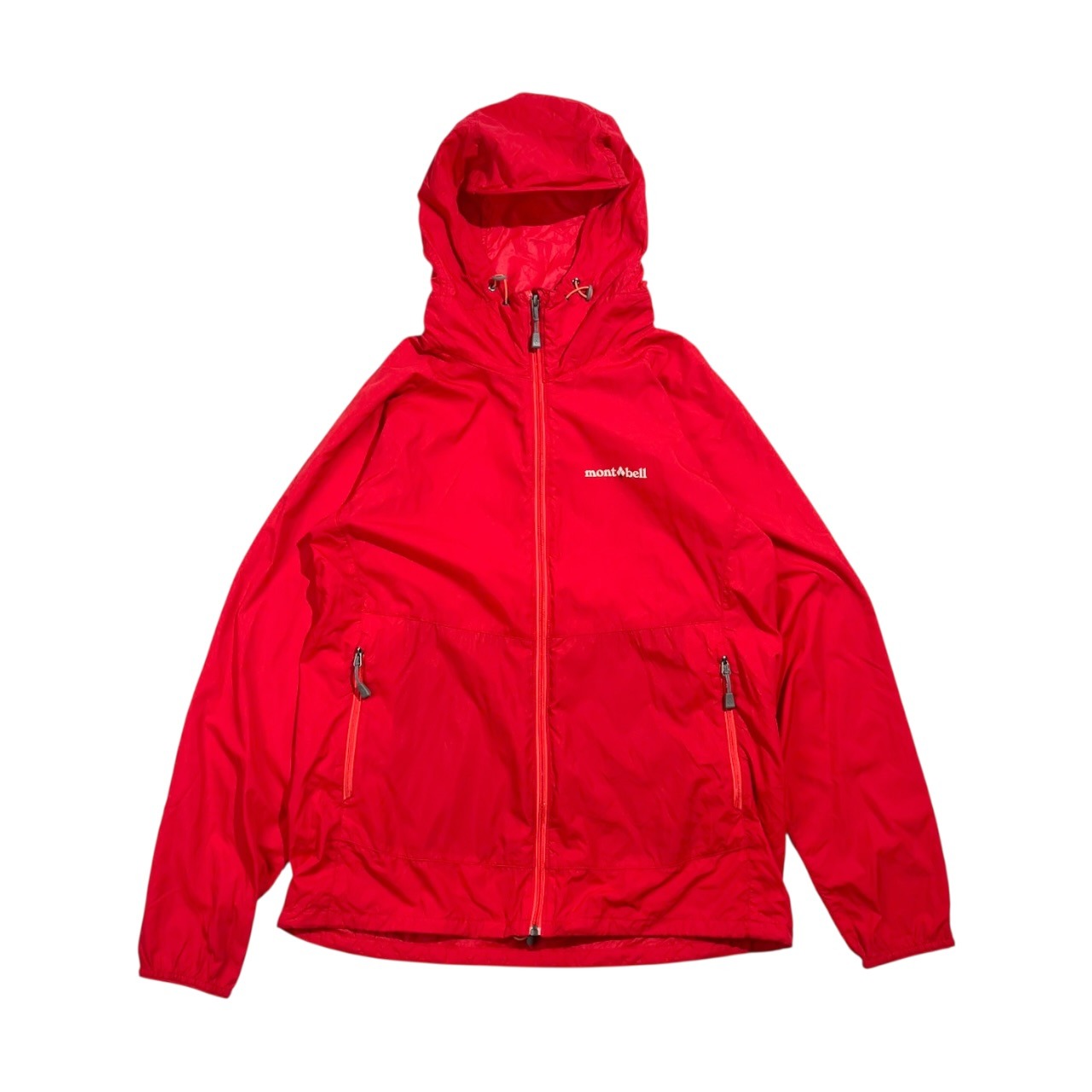 mont-bell モンベル ウインドブラストパーカ ナイロンジャケット M /レッド系レディース #1103243アウトドア 登山 キャンプ