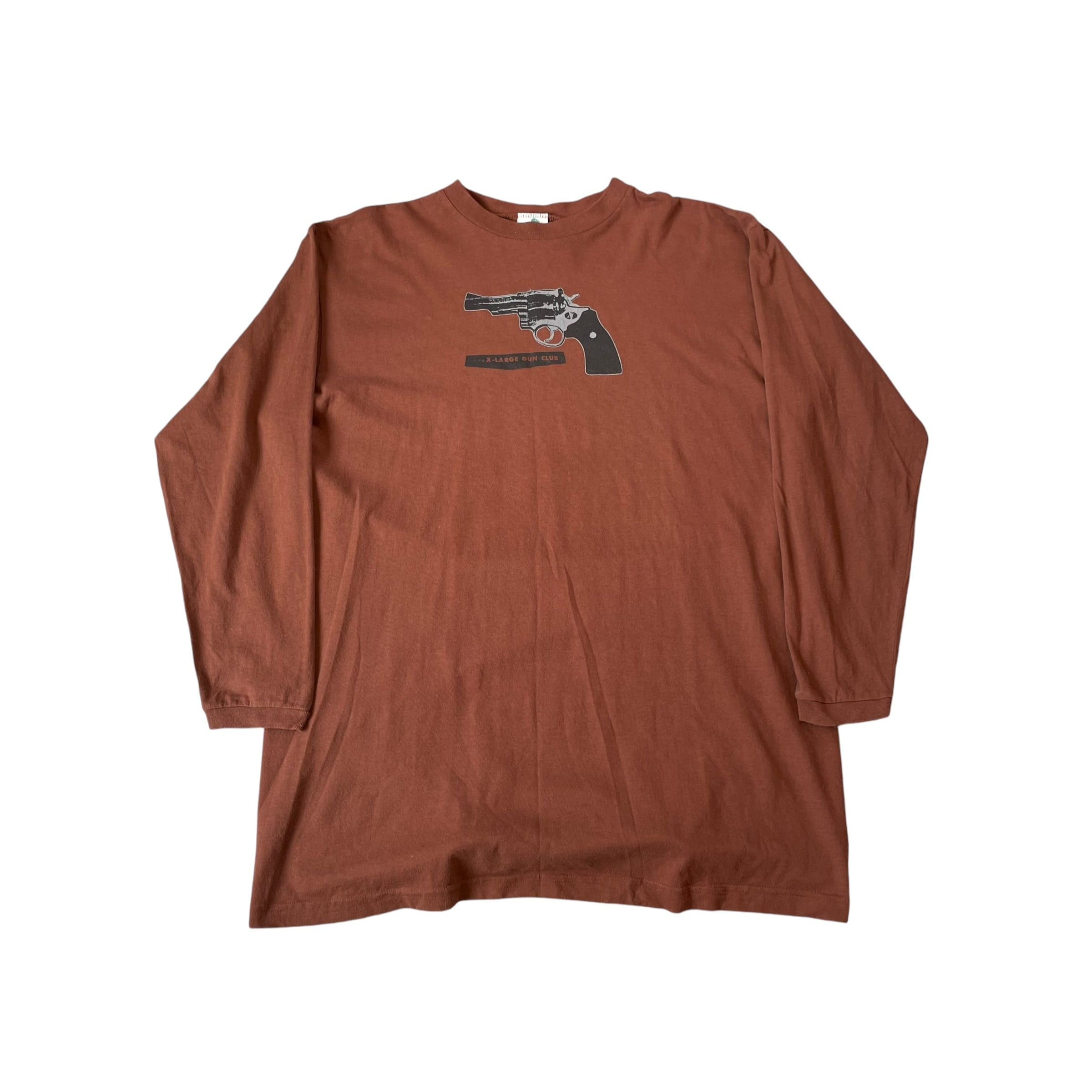 1992-1993s DEEP "The X-Large Gun Club" L/S T-shirt
