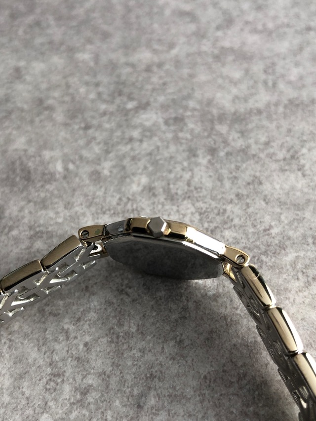 Yves Saint Laurent イヴ・サンローラン 腕時計 ゴールド シルバー オクタゴン ステンレススチール 2200-241762クウォーツ vintage ヴィンテージ オールド fsc8bp
