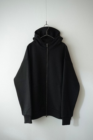 Premium Wool Fleece / Zip Hoodie  (OFF BLACK)