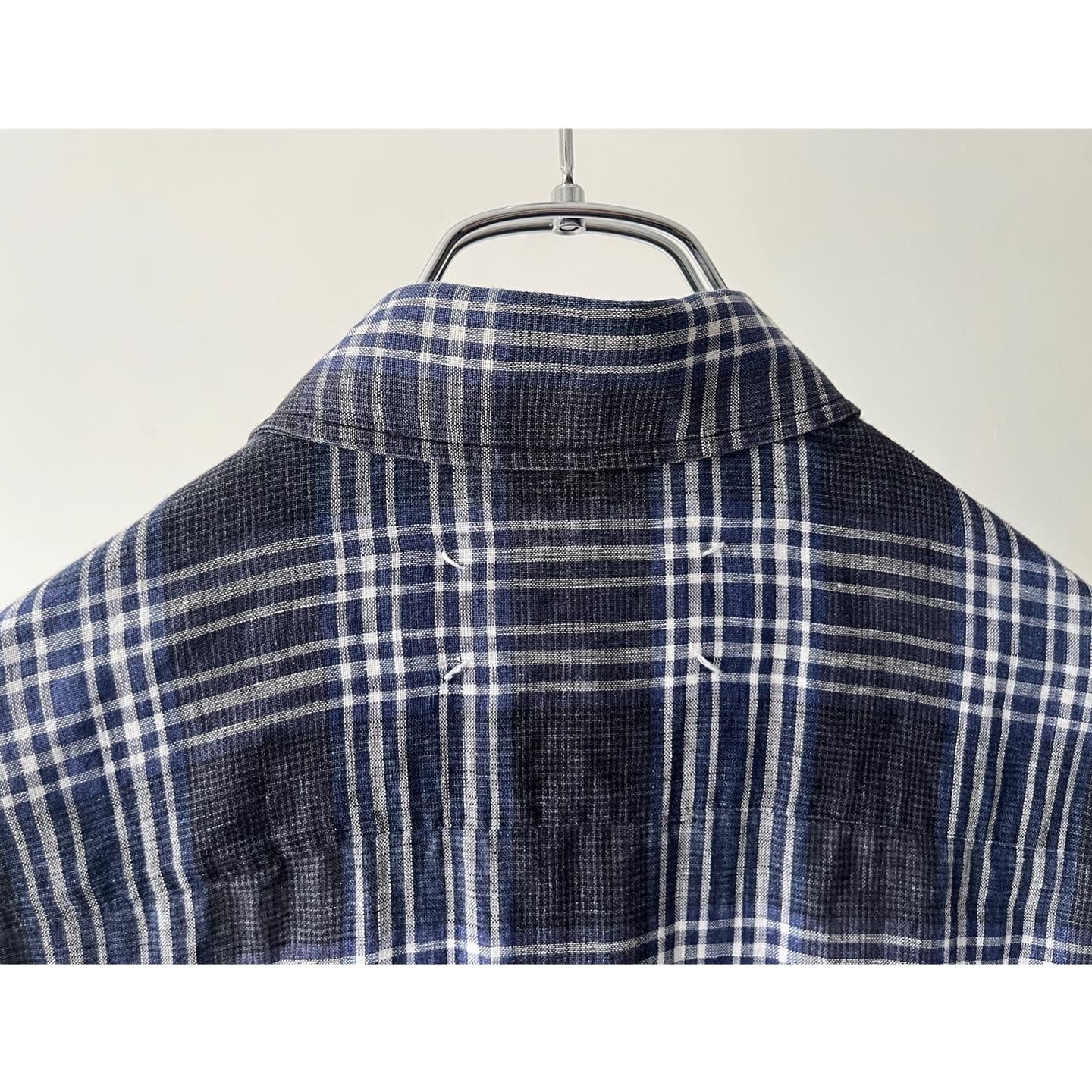 Maison Margiela- linen check shirt | ROOT online