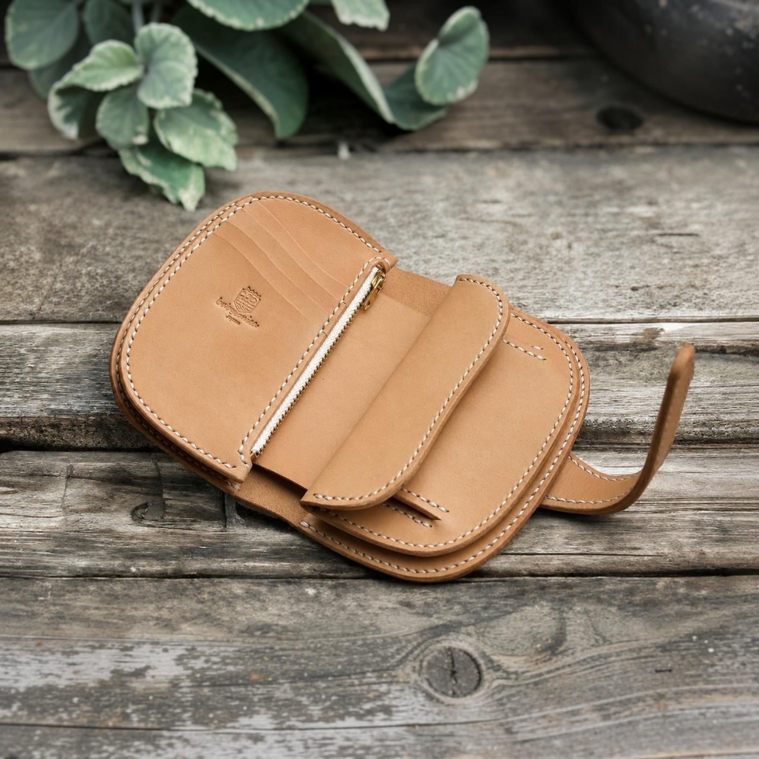 受注製作】本革フラップハーフ財布 | Babylonica Leather Craft