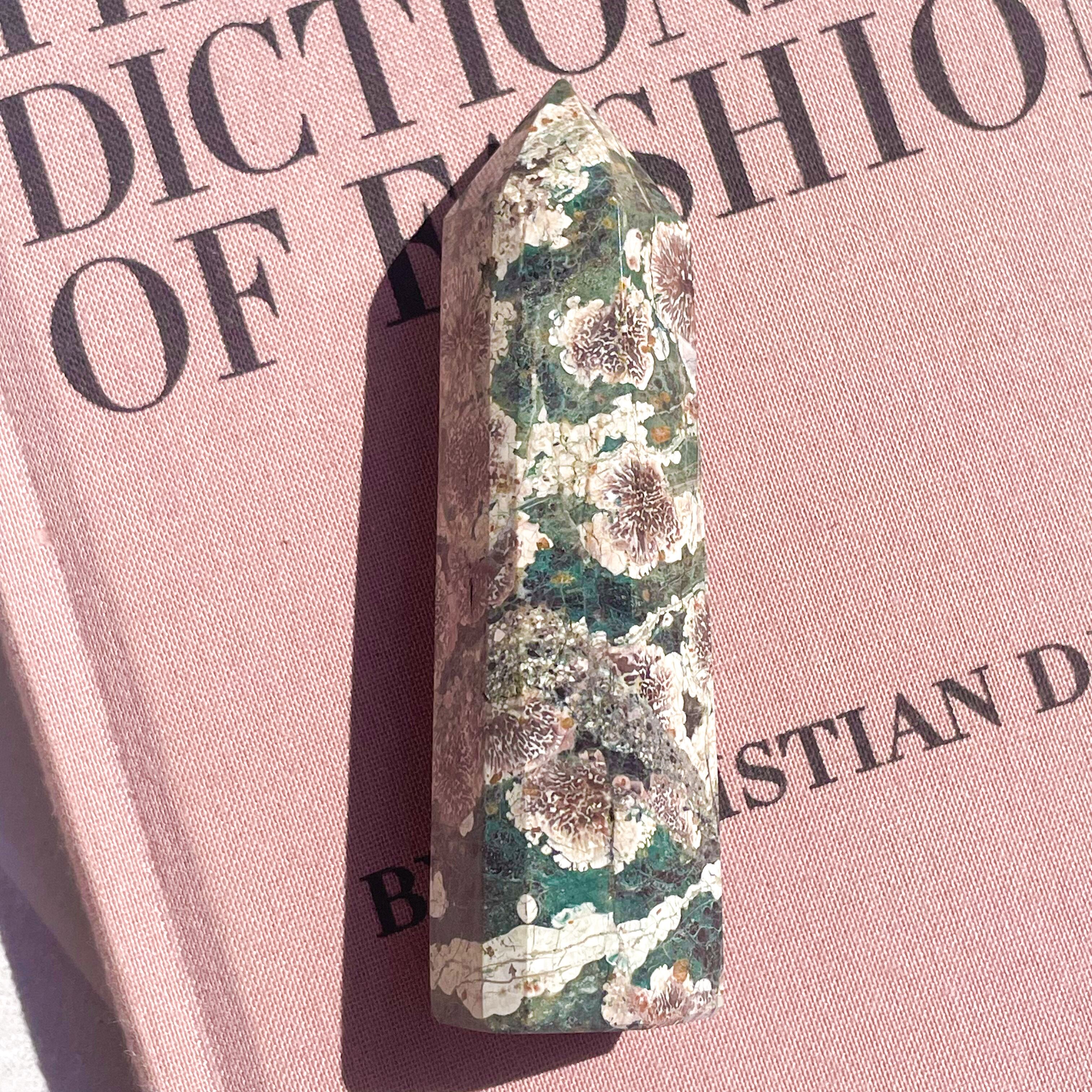 Green Flower Jasper Point 32 ✧ グリーンフラワージャスパー | FLUXY