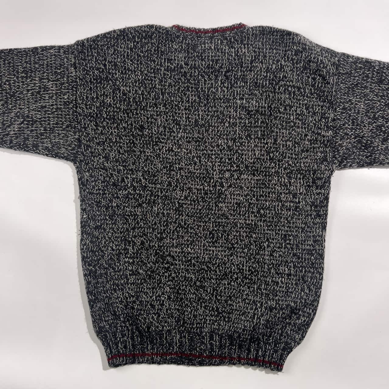 90s 00s Eddie Bauer エディーバウアー 黒タグ ロールネック ウール混 ニット セーター S/グレー系 ビンテージ