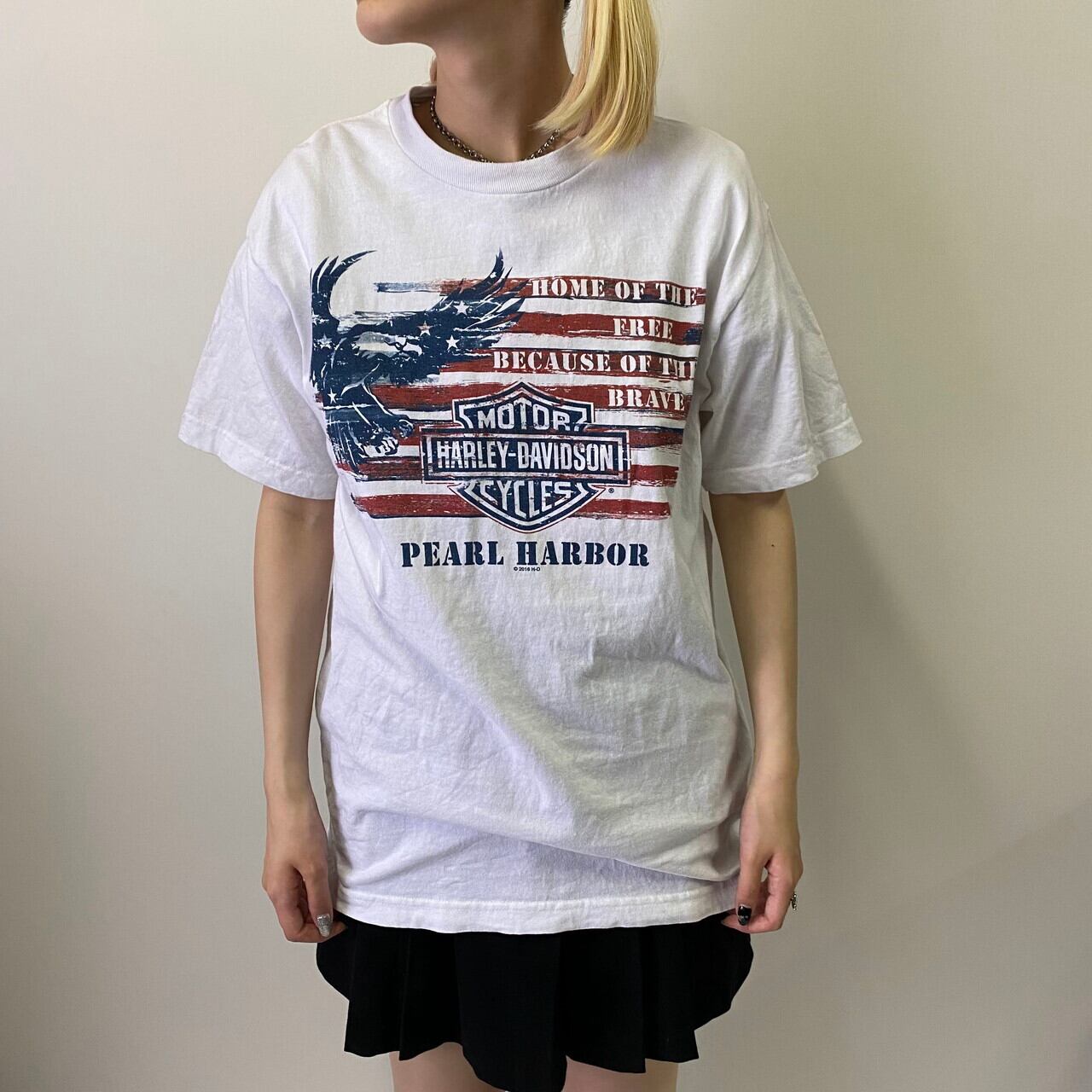 Harley-Davidson ハーレーダビッドソン イーグル 星条旗 両面