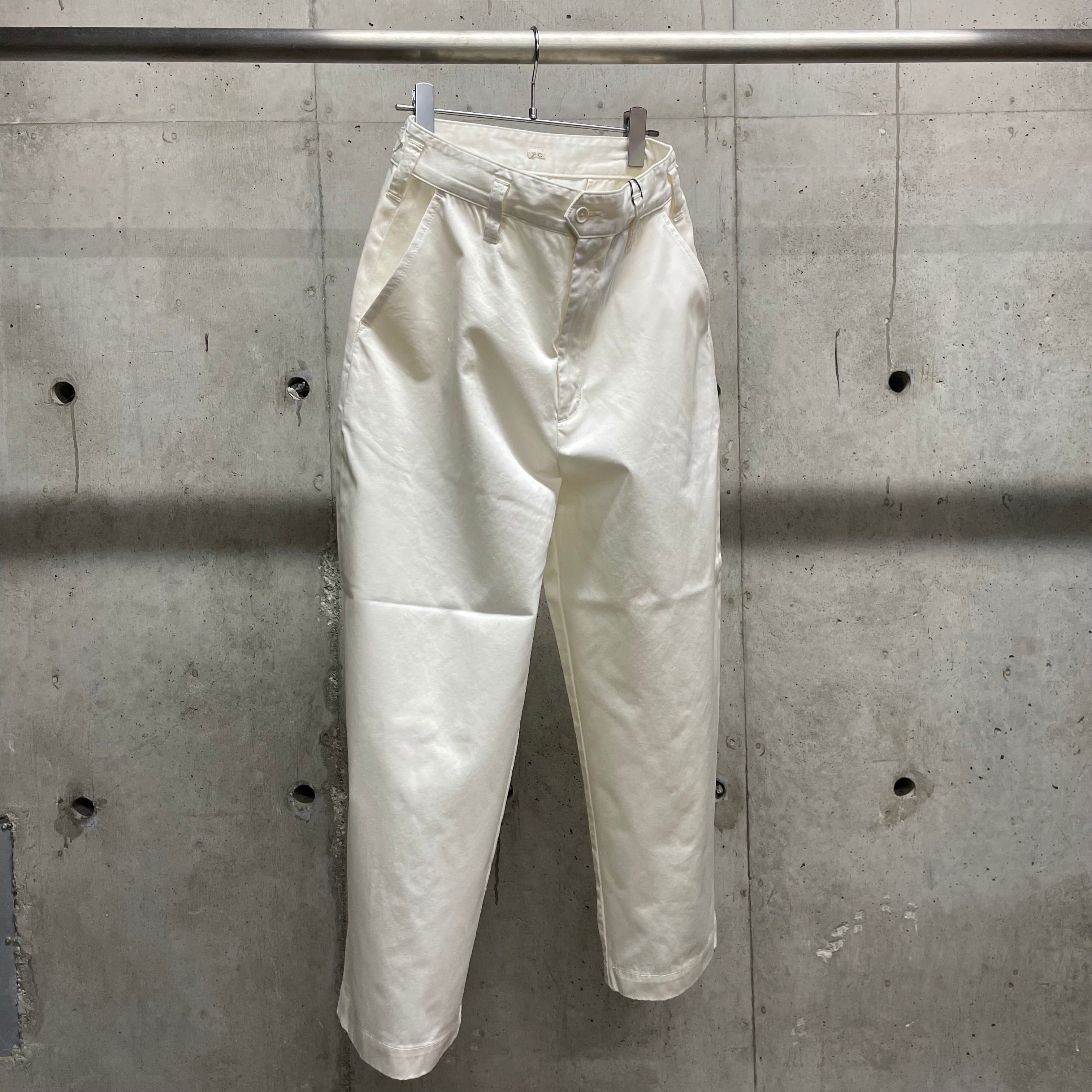Porter Classic】SUMMER CHINOS GENE KELLY PANTS_WHITE | marfa store Porter Classic】SUMMER CHINOS GENE KELLY PANTS_WHITE | marfa store