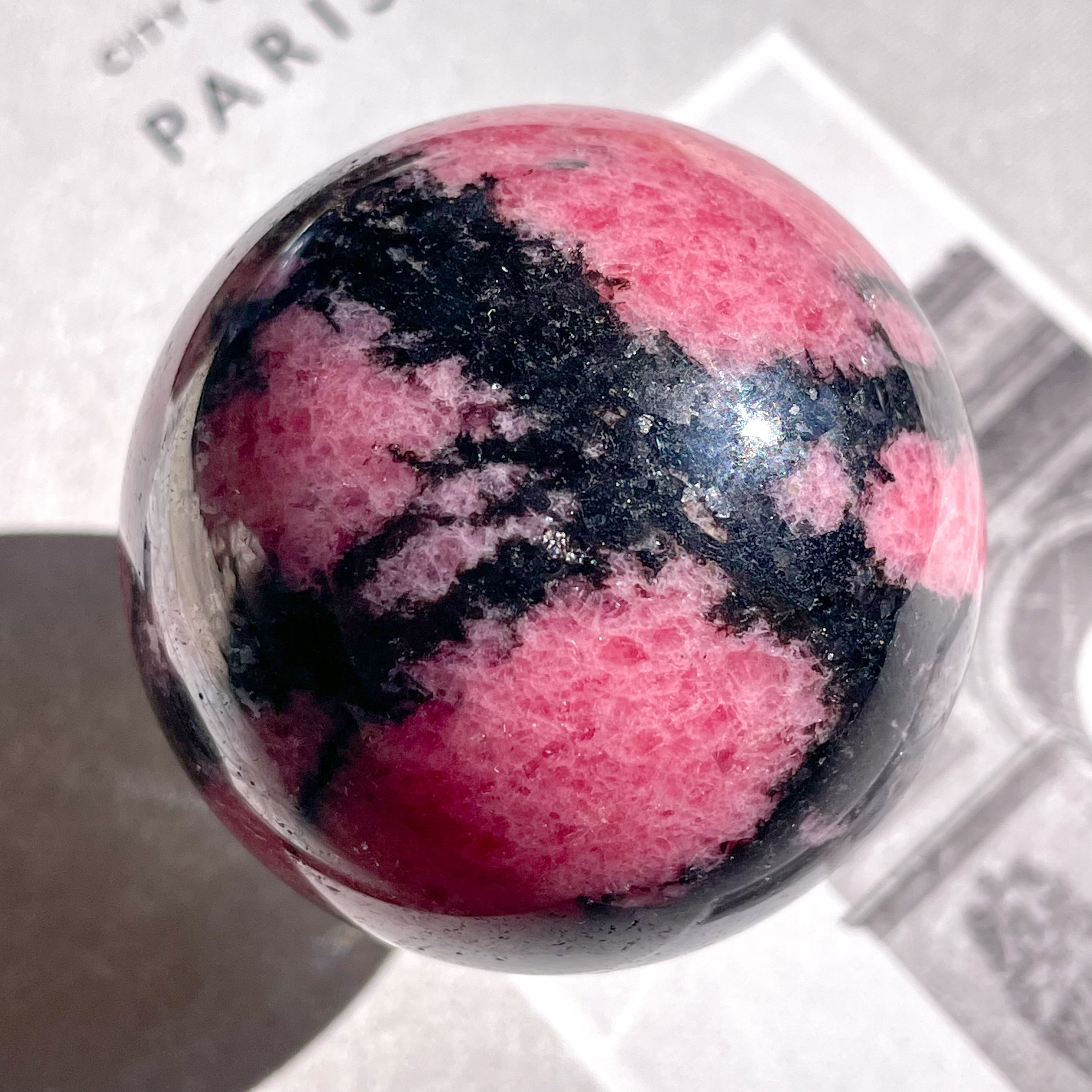 Rhodonite Sphere 2 ✧ ロードナイト | FLUXY - 天然石と鉱物のお店