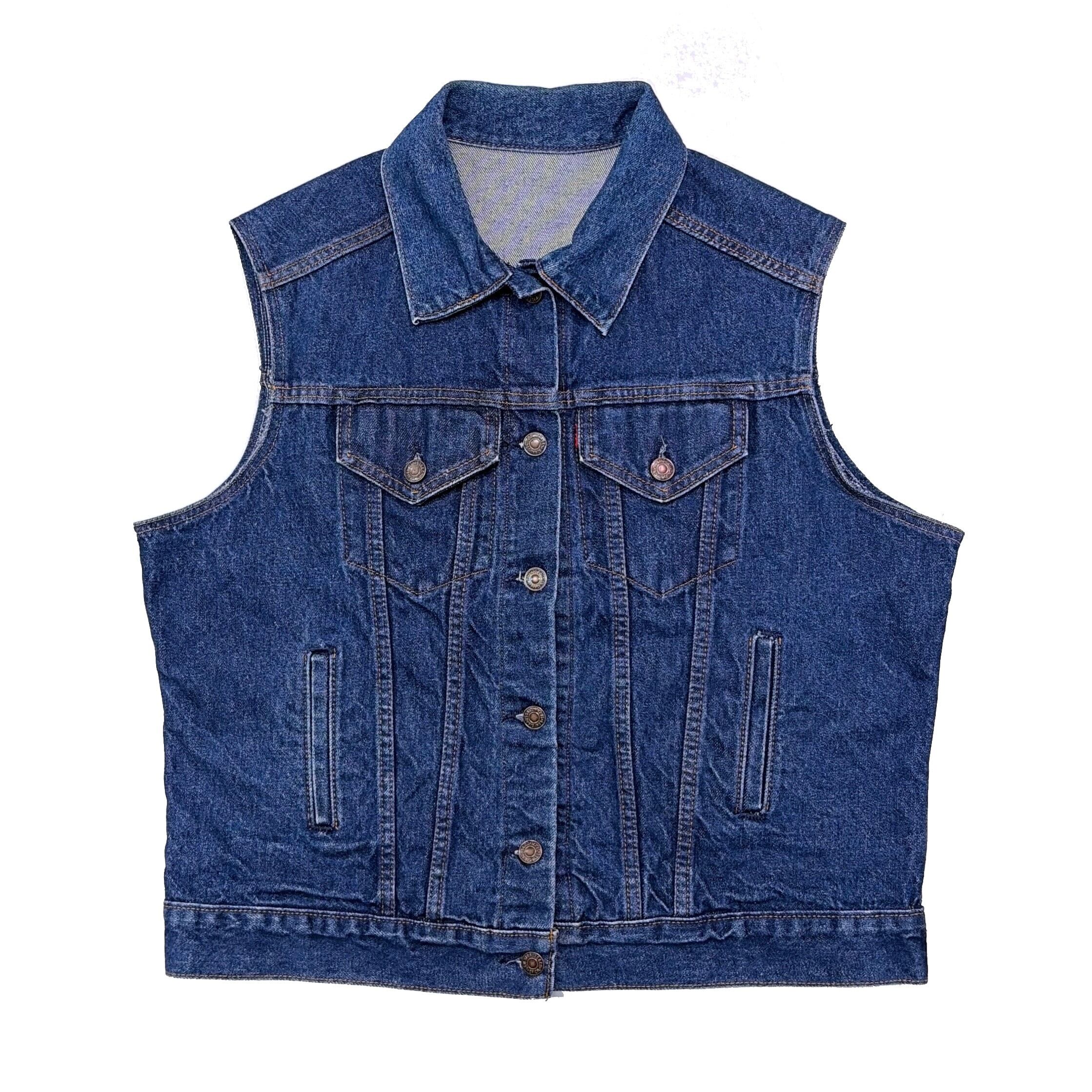 デッドストック 80s CARHARTT カーハート デニム ボア ベスト M