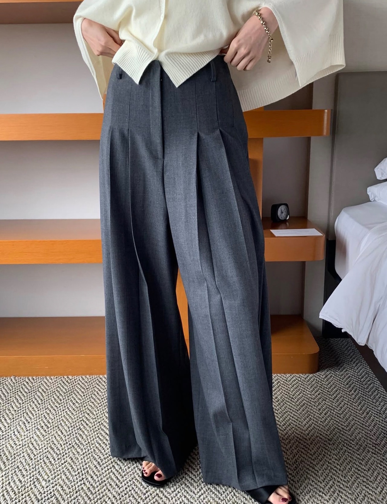 【新作5%OFF・3日間】High TR Slacks_2colors
