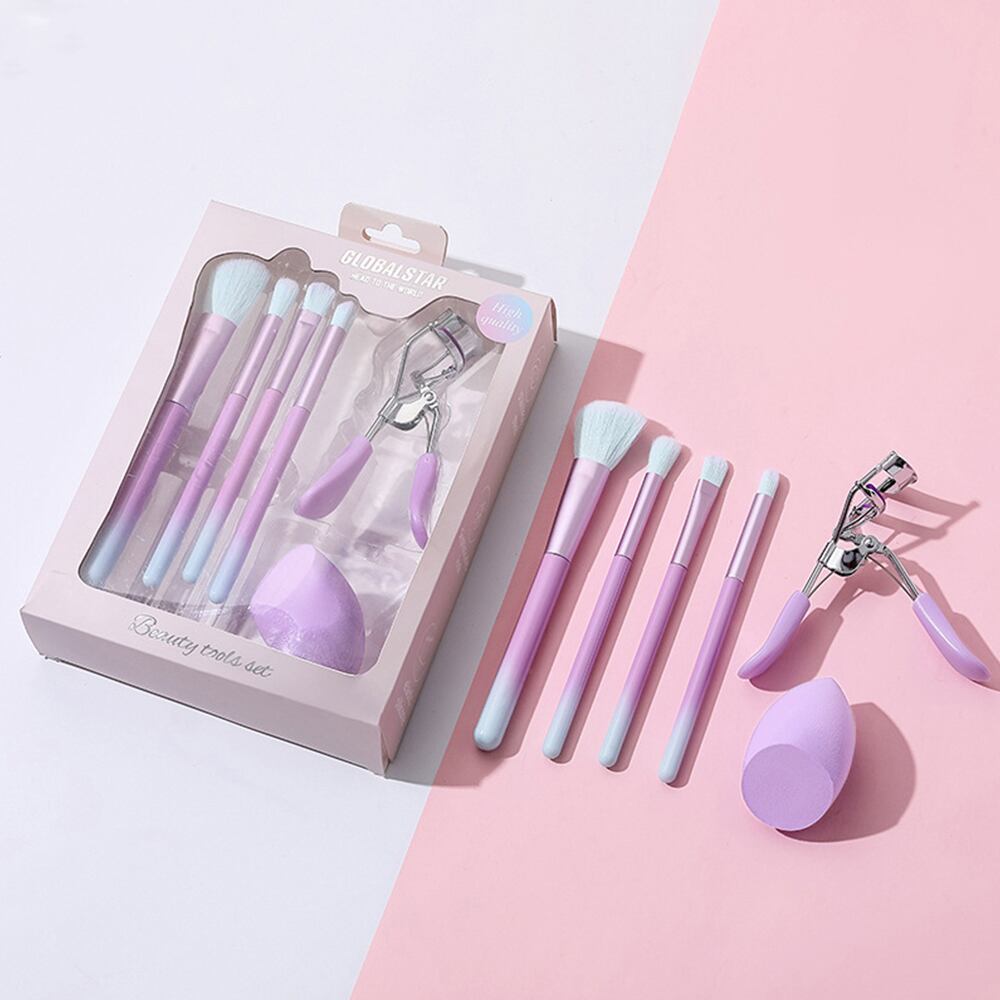 メイクブラシセット ビューラー スポンジ メイク道具 6点セット 収納
