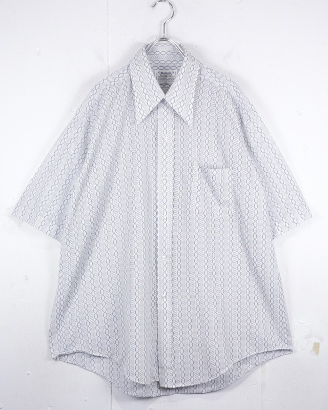 【Caka act2】70's Geometric Line Vintage S/S Shirt