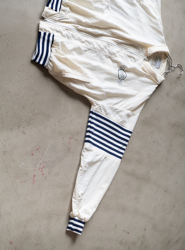 "ARTEX" 1980s Border ribs shell combi jacket