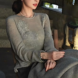 french crochet embroidery knit＜t3329＞