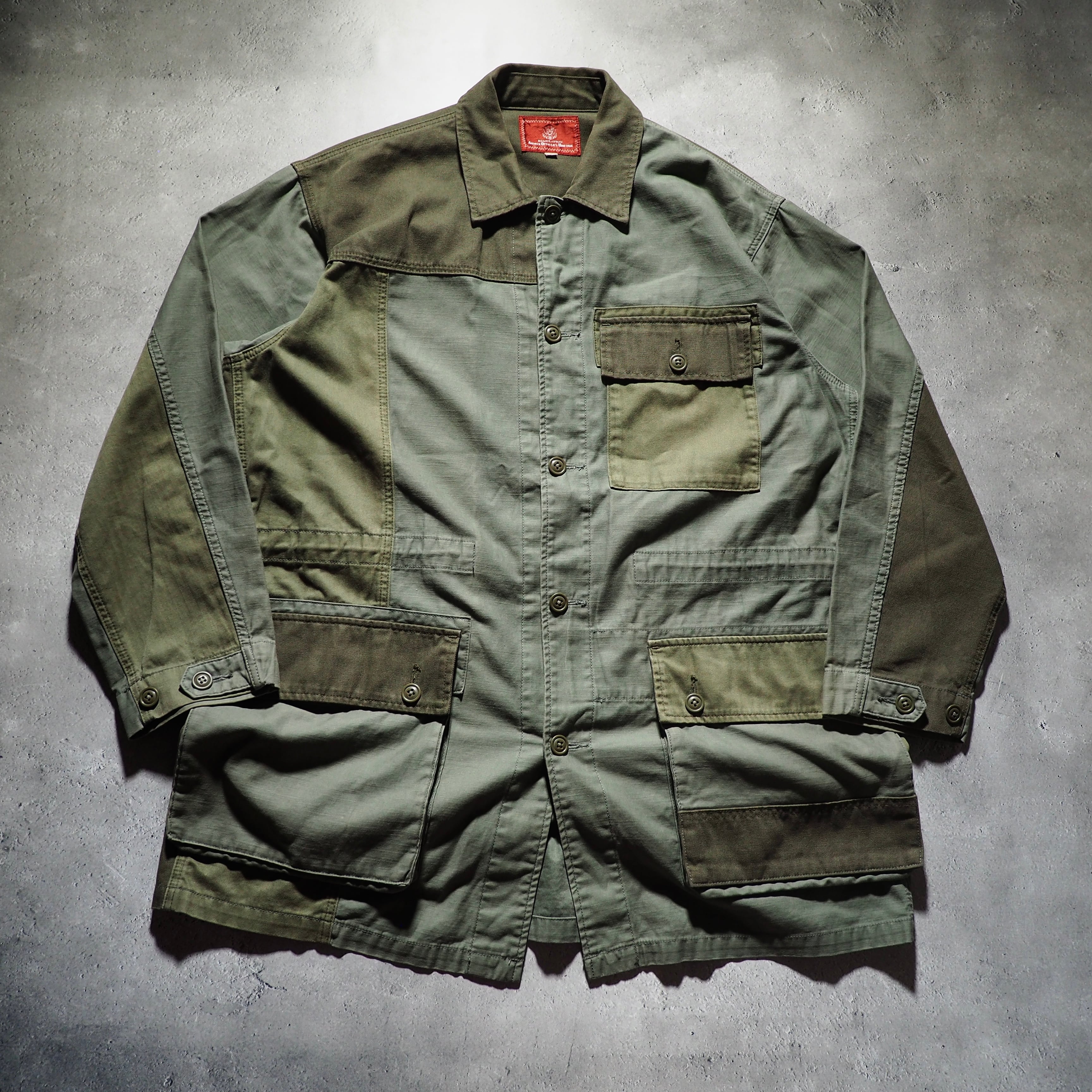 ” AVIREX ” Rebuild panel Docking vintage loose military jacket