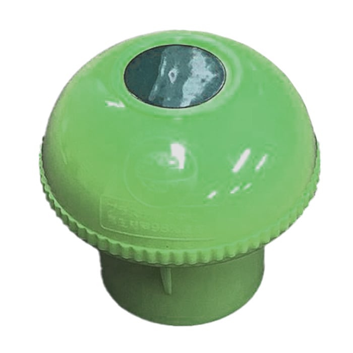 単管キャップ（エコキャッピカ） グリーン 200個セット アラオ(AR-0085) 反射シール付き 樹脂製。Φ48.6単管パイプ。エンドキャップ,緑色  シロッコダイレクト
