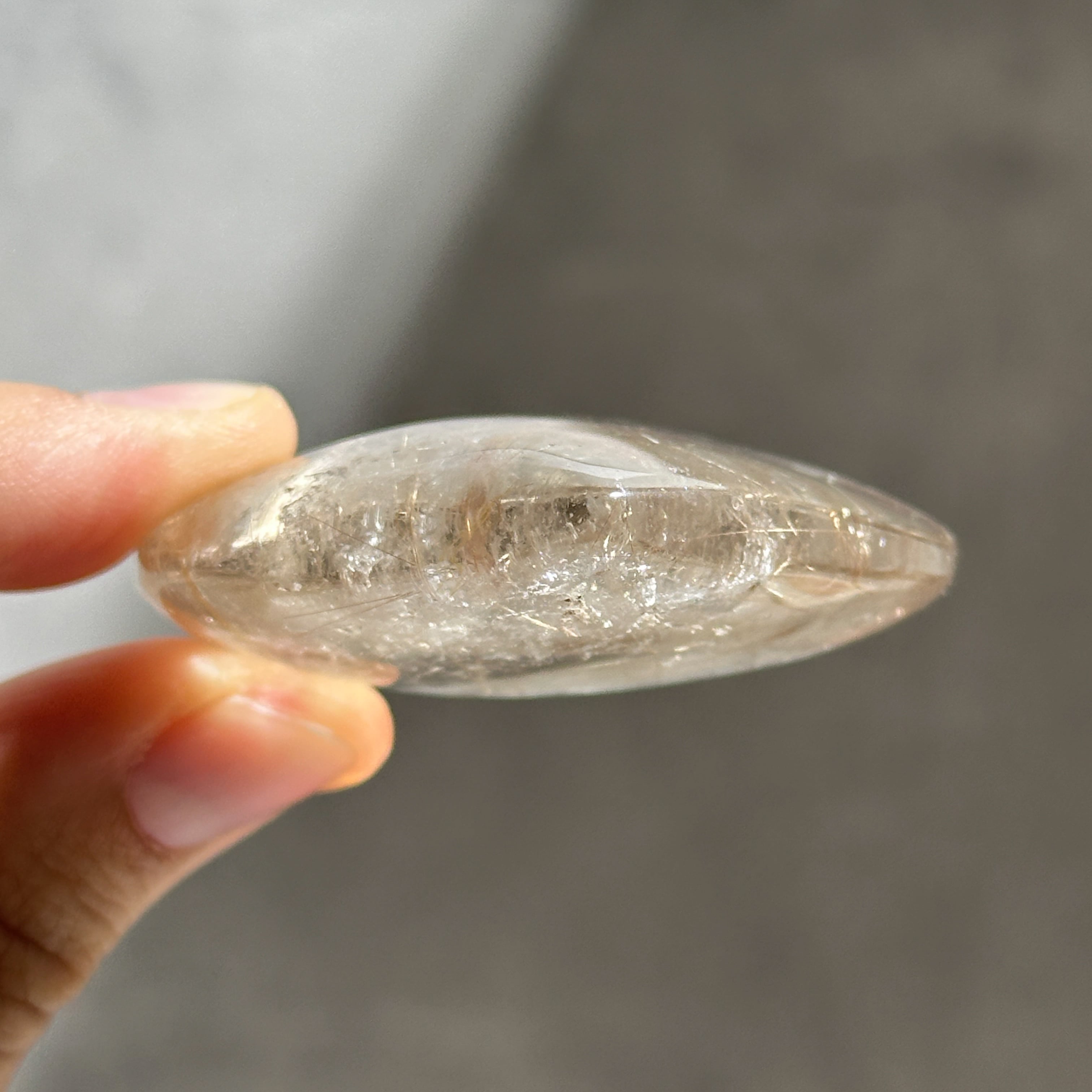 ルチルインスモーキークォーツ ハート43◇ Rutile in Smoky Quartz