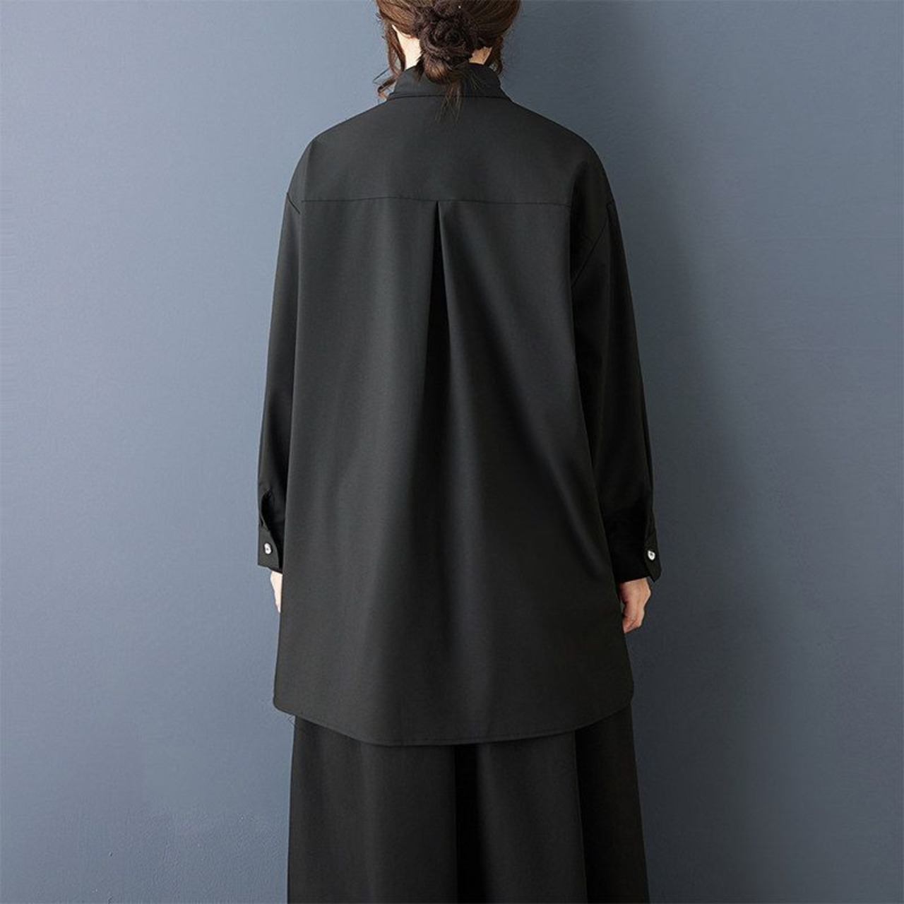 ストライプ 切替 デザイン シャツ 00349