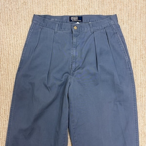 RALPH LAUREN 2TUCK CHINO PANT BLUE
