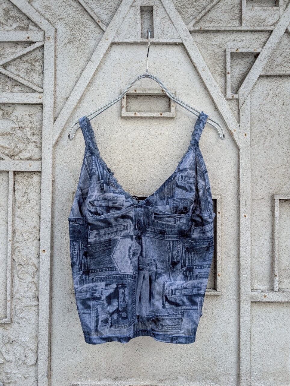 "NO BOUNDARIES" sheer camisole