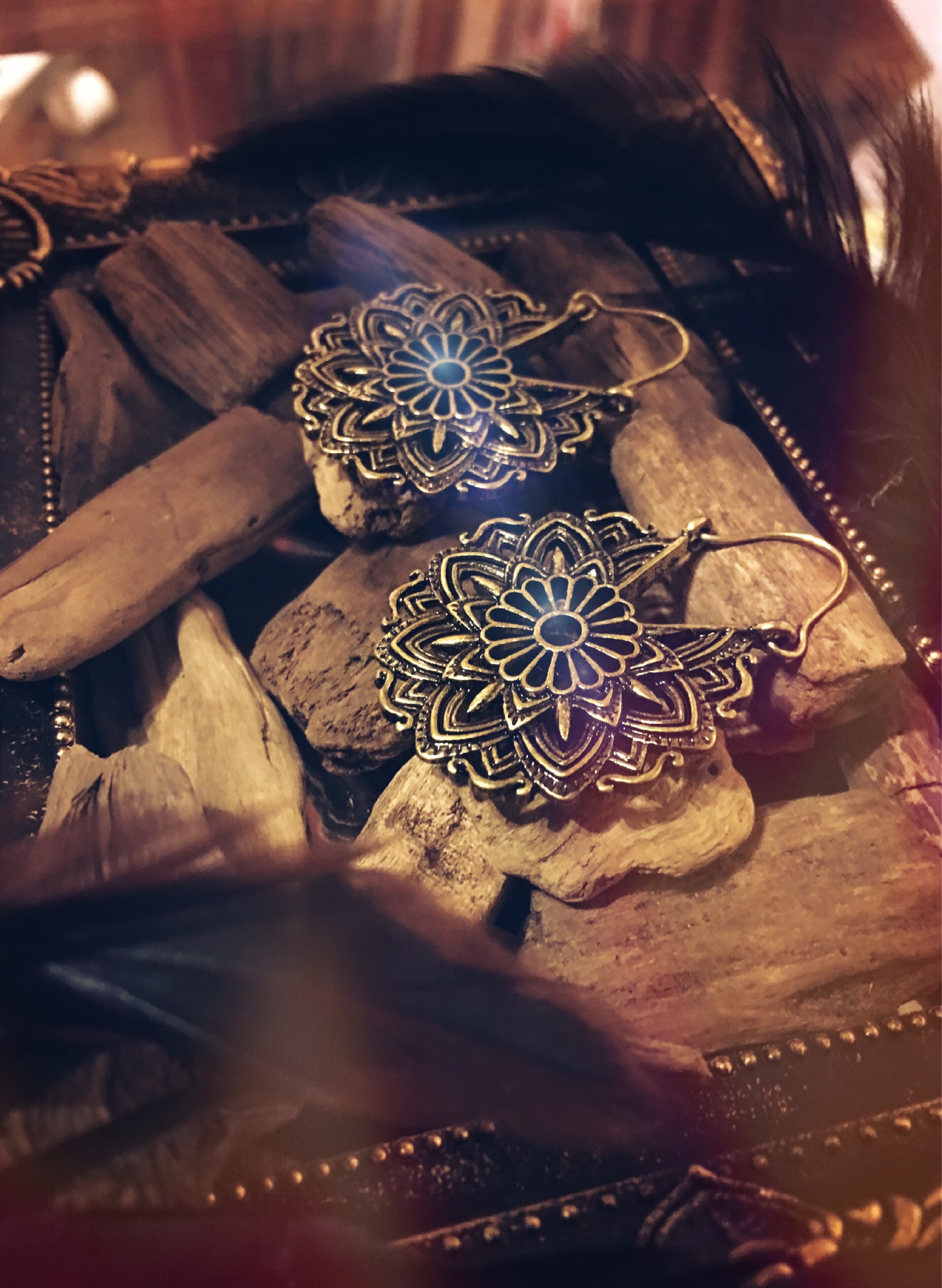 1ペア インカピアス フックピアス フープピアス エスニック アジアン ボヘミアン 