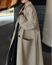 オーバーシルエット ロングコート