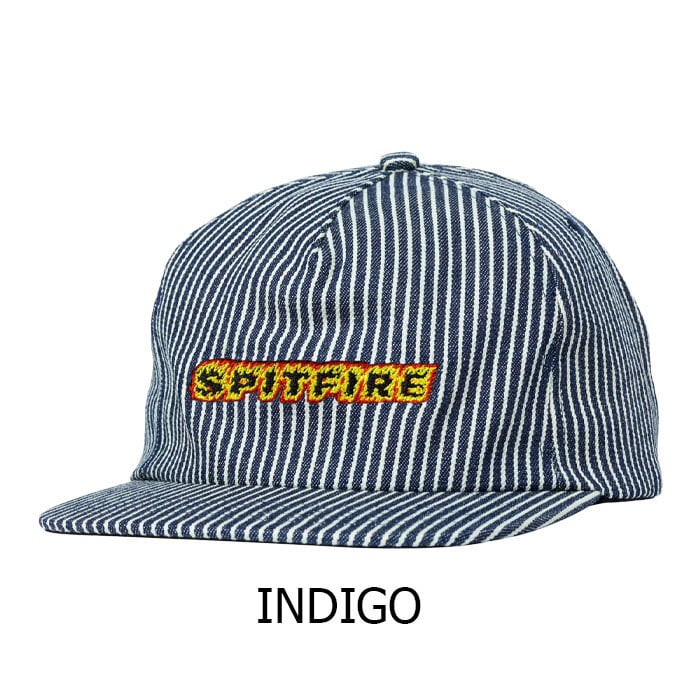 SPITFIRE FLAMES SCRIPT SNAP DENIM BLACK INDIGO スピットファイア