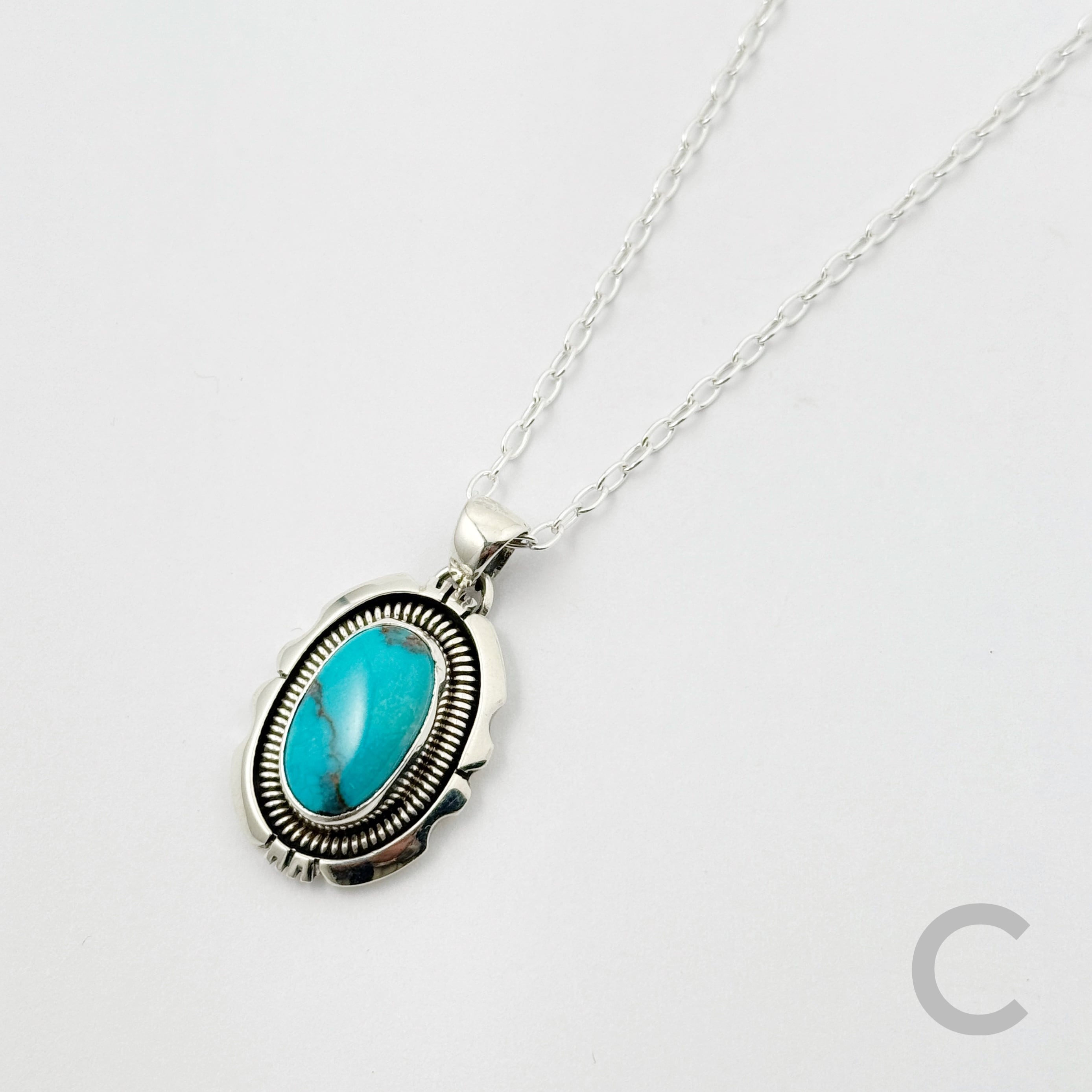 Indian Jewelry 》【各一点物】ビスビー ターコイズ スタンプワーク