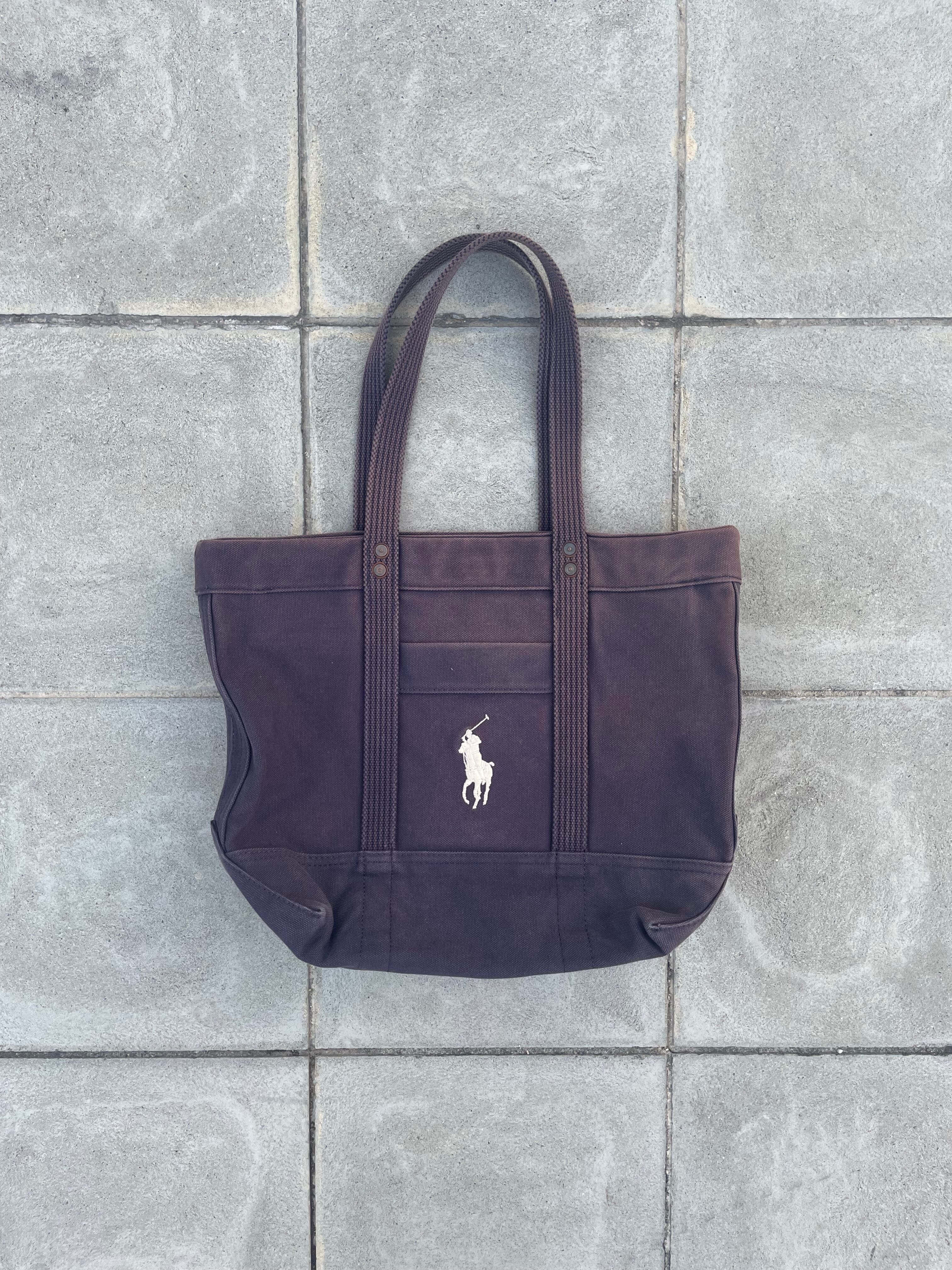 POLO RALPH LAUREN canvas tote bag 