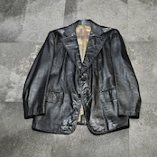60's Botany 500 leather tailored jacket