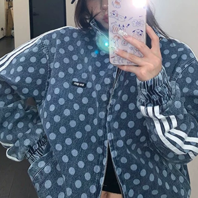 dot denim jacket　ドットデニムジャケット　J2141