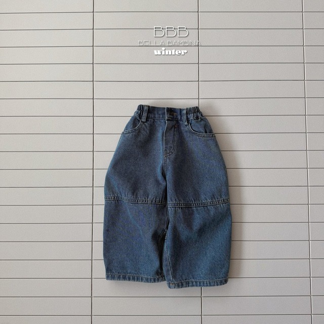 【取寄】bella bambina|signal denim pants|シグナルデニムパンツ|XS-XL|kids|25 winter